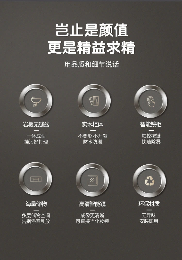 Simple Luxury Bathroom Cabinets Washbasin Vintage Toilet Drawer Bathroom Cabinets Storage Mirrors Mobili Per La Casa Furniture
