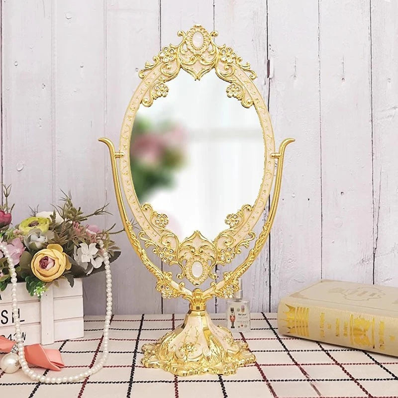 Vanity Dressing Table Mirror Creative Design Luxury Fashion Girls Standing Minimalist Mirror Interior Espelhos Room Decorations