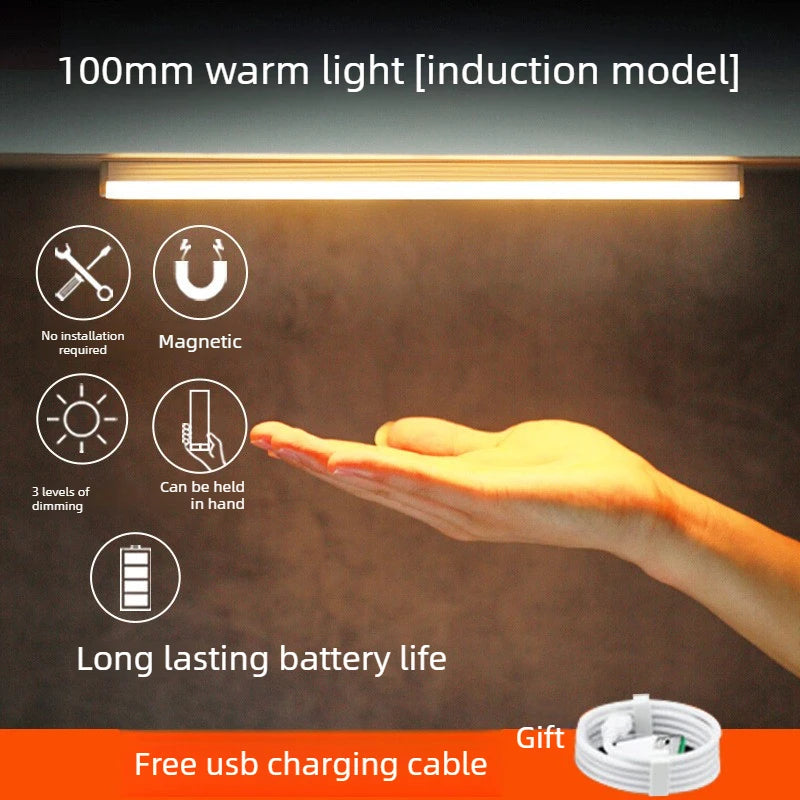 Motion Sensor Rechargeable LED Ceiling Light Round Wireless Security Light for Hallway Stairs Corridor Indoor Home Entryway