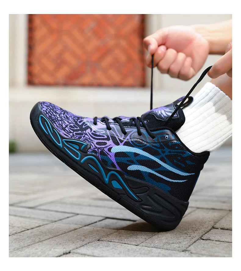 739 High Quality Mens Basketball Sneakers Breathable Cushioning Training Sports Shoes Youth Gym ForMotion Basketball Shoes 35-45