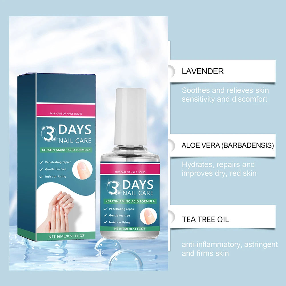 Nail Care Serum,Nail Repair Treatments Oil,Keratins Amino Acid Nail Care Oil Strengthen Restore Nails Quickly,Nail Care Product