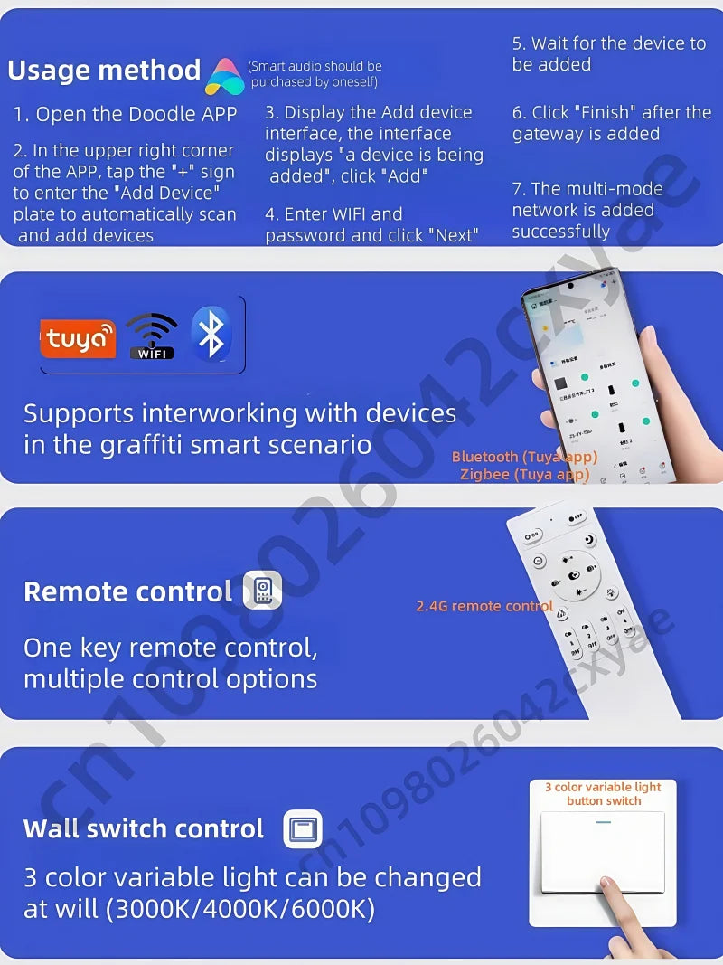 Tuya Smart DALI spotlights, mini downlights, LED line lights, COB ceiling lights, kitchen and living room indoor lighting bulbs