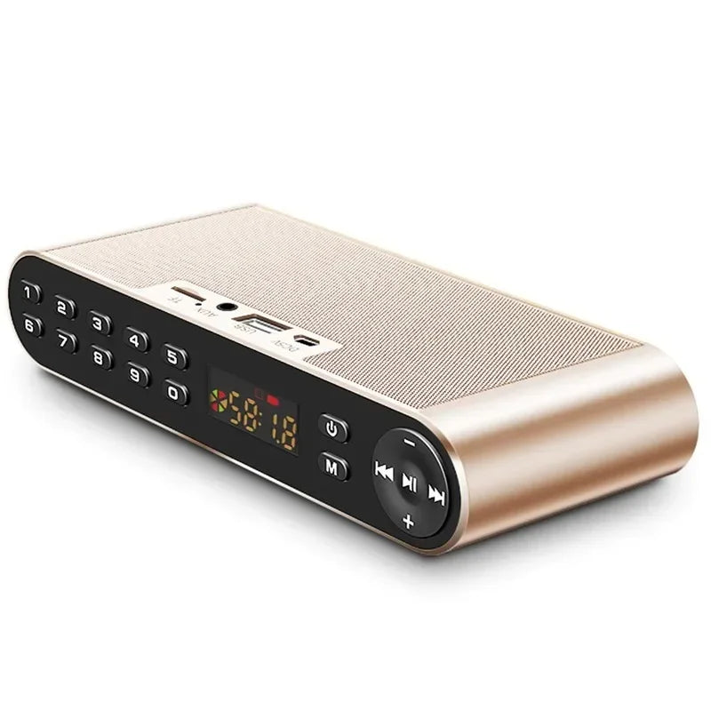 Bluetooth Speaker Usb Portable Speakers with Fm Radio Cannon Russian Steel Saber Wireless Microphone FM