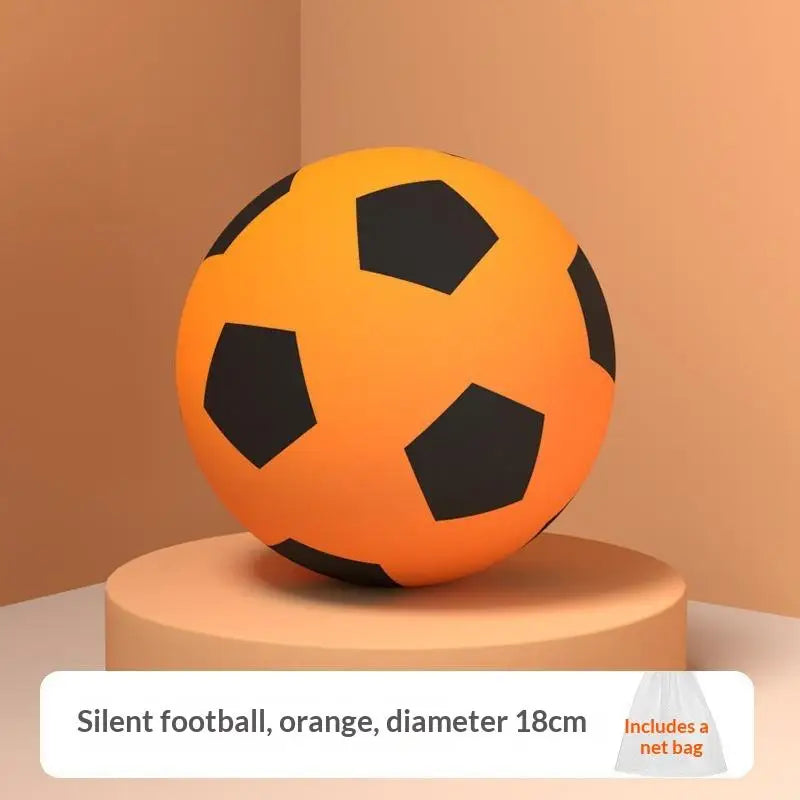 1PC 3 Colors High-Elastic Indoor Silent Football PU Foam Practice Ball Comes With A Net Bag For Home Use And Skill Development