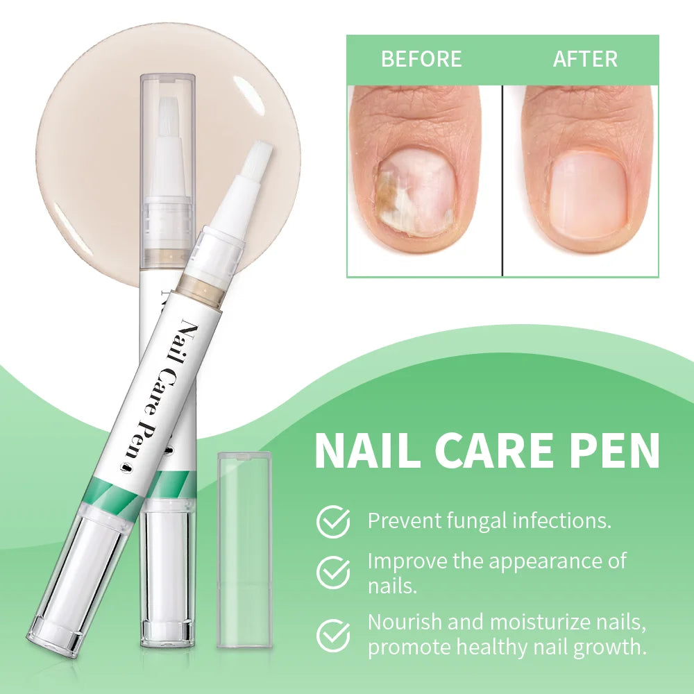 1/2pc Nail Care Mild Ingredients Prevent Damaged Nail Bed Treat Onychomycosis Nail Repair Pen For Nail Beauty Health Care Tool
