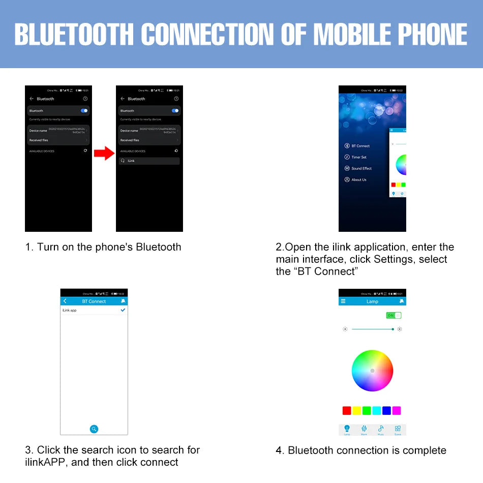 100W RGB Smart Lamp LED Ceiling Lights With Speakers Bluetooth Connection APP Remote Control For Home Bedroom Decoration Party