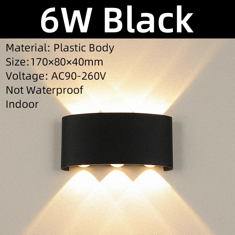 LED Wall Light Interior 6W Modern Decoration Lamp 85-265V Indoor Lighting For Home Stairs Bedside Living Room Wall Sconce Lamp