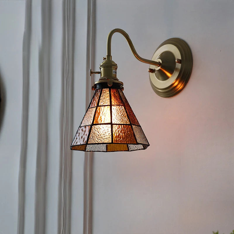 Bedroom LED Wall Lamp Indoor Vintage Interior Lighting Adjustable Night Light For Bedroom Dining Room Cafes Wall Sconce Brass
