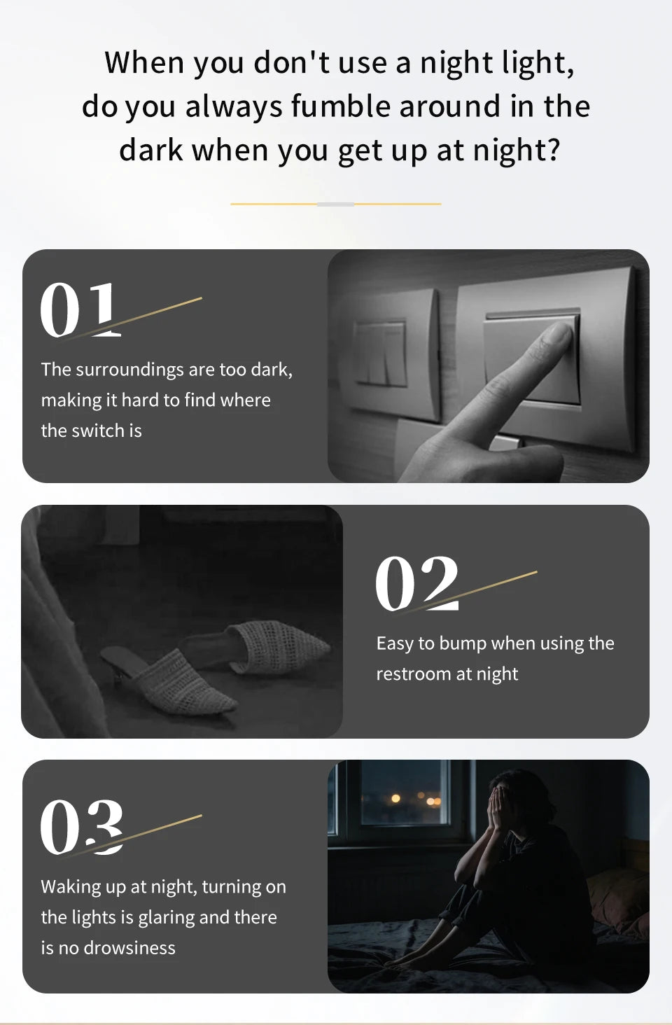 Motion Sensor LED Night Light Double-head Rechargeable Magnetic Wall Lamp Spotlight for Closet Stairs Aisle WC Bedroom Decor