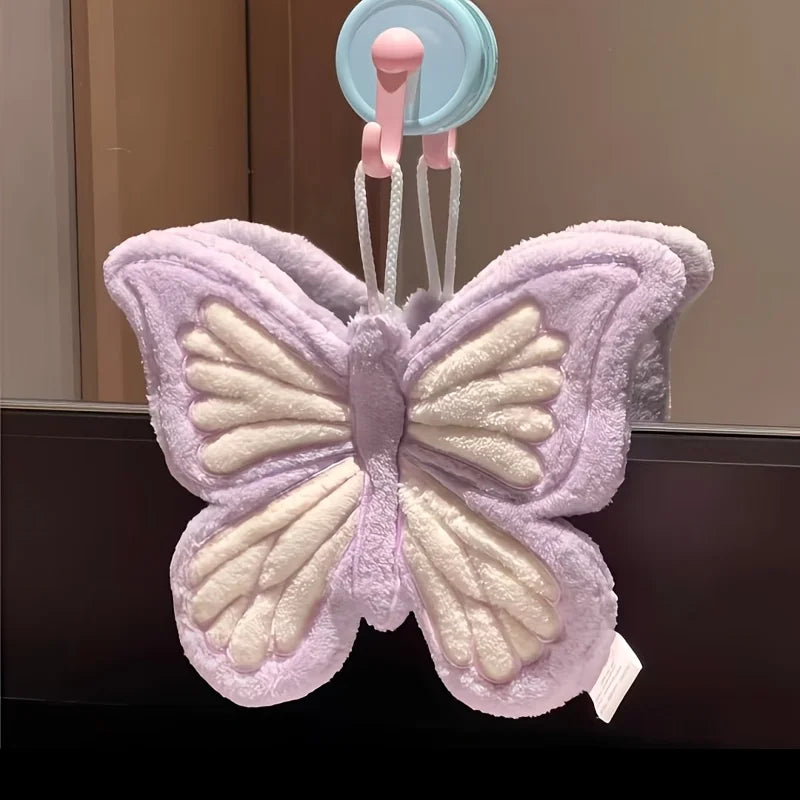 "Beauty" must be translated as "appearance value"   Original: Hanging Coral Fleece Butterfly High-Appearance Cartoon Thickened S