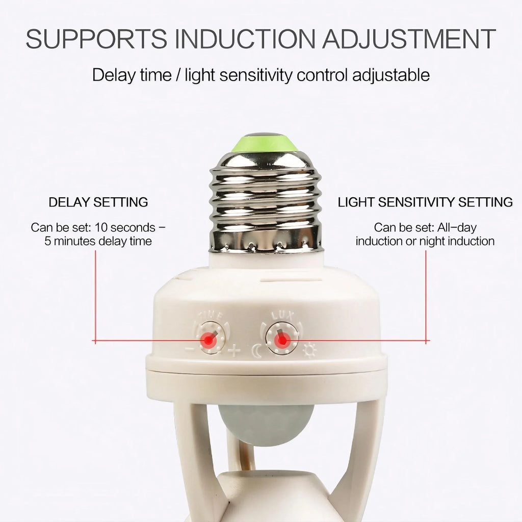 Enhance Your Lighting Experience with Our Smart E27 Bulb with Infrared Motion Sensor Energy-efficient and Adjustable Sensitivity