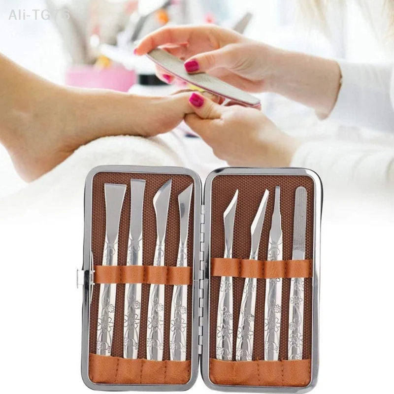 Professional Pedicure Tools Set - Stainless Steel Manicure Knife Kit with Toe Pedicure Knife Nail Scraper Dead Skin Removal