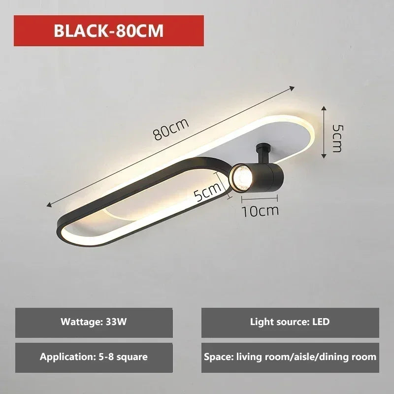 Modern LED Ceiling Lights with Spotlight Aisle Chandelier for Living Room Hallway Cloakroom Lamps Home Indoor Lighting fixtures