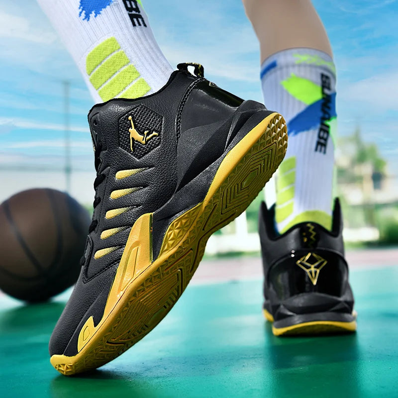 Outdoor Soft Men's Basketball Shoes Comfortable Breathable Man Sneakers Fashion Lightweight Male Cushioning Non-slip Sport Shoes