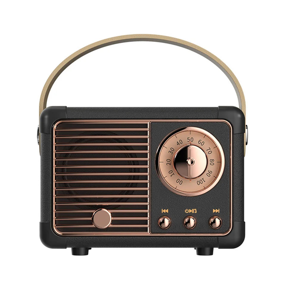Wireless Bluetooth Speaker Sound Stereo Portable USB Charging Mini Speakers Travel Music Player Retro Music Box Dropshipping