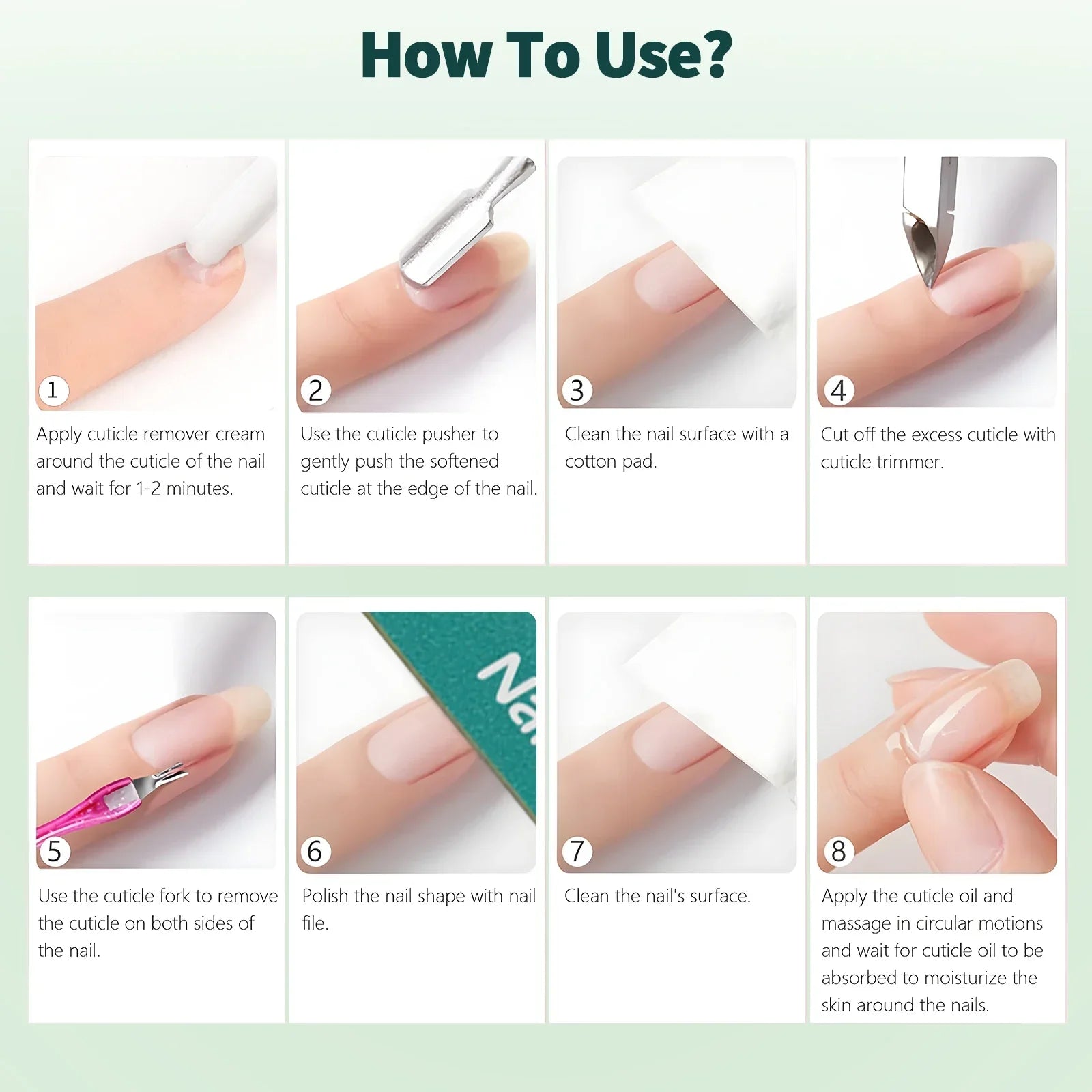 Nailpop Cuticle Remover and Cuticle Oil Repair Nail Care Kit Nail Treatment for Damaged Nails Dead Skin Remover Manicure