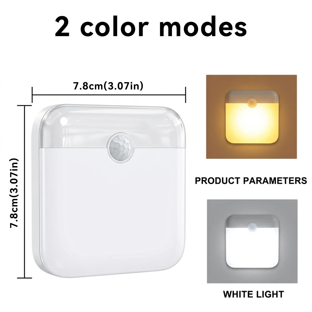 Motion Sensor  LED Wall Lamp USB Rechargeable Night Lamp Human Inductor Light for Bedroom Kitchen Stair Bathroom Wardrobe Closet