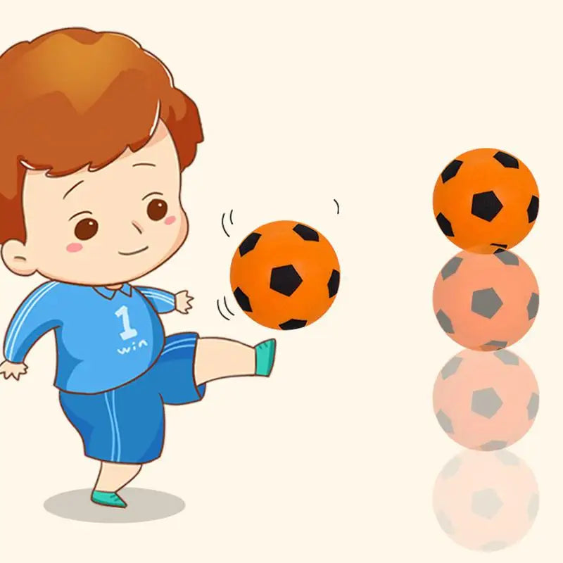 Silent Indoor PU Foam Football, 3 Colors Flexible Home Training Soccer Ball With Net Pocket Sports Skill Practice Equipment