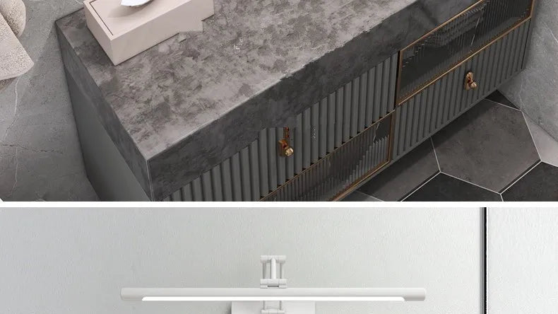 Mirror Front Light LED Bathroom Cabinet Dressing Table Mirror Light Foldable Telescopic Mirror Cabinet  Dedicated  Light