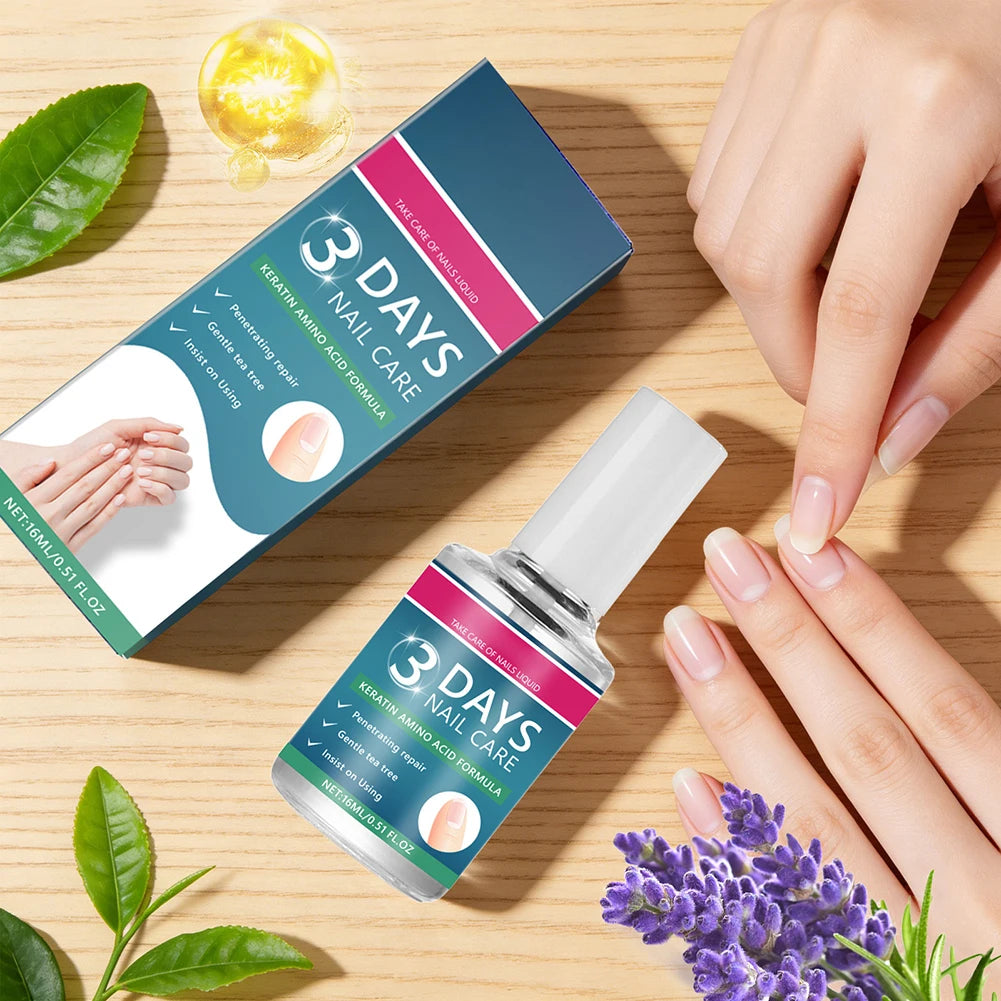 Nail Care Serum,Nail Repair Treatments Oil,Keratins Amino Acid Nail Care Oil Strengthen Restore Nails Quickly,Nail Care Product