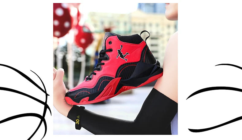 Kids Boy Breathable Basketball Woman Training Sneakers Zapatillas Men's Basketball Shoes High Top Basketball Shoes Outdoor 2025