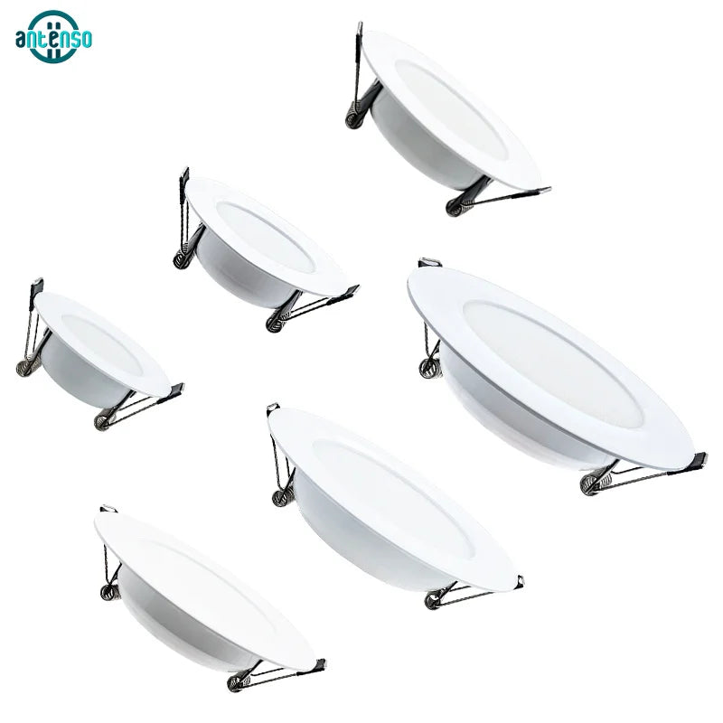 LED Downlight 3W 5W 7W 9W 12W 15W Ceiling Lamp AC 220V Recessed Led Down Light Round Panel Light Spotlight Indoor Lighting