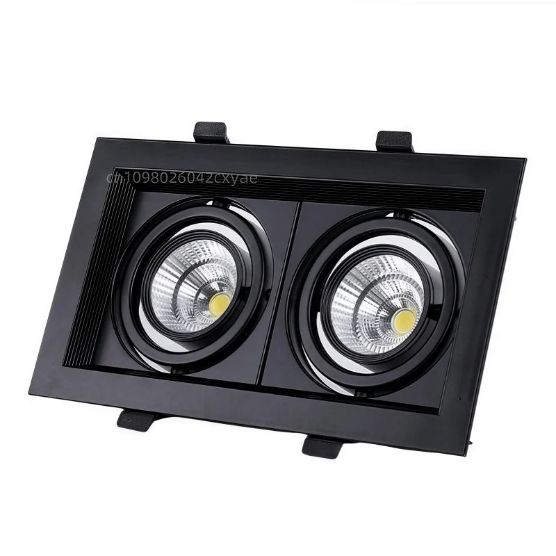 Dimmable LED downlights, COB spotlights, 10W, 20W, 30W, ceiling anti-glare, living room and kitchen indoor lighting