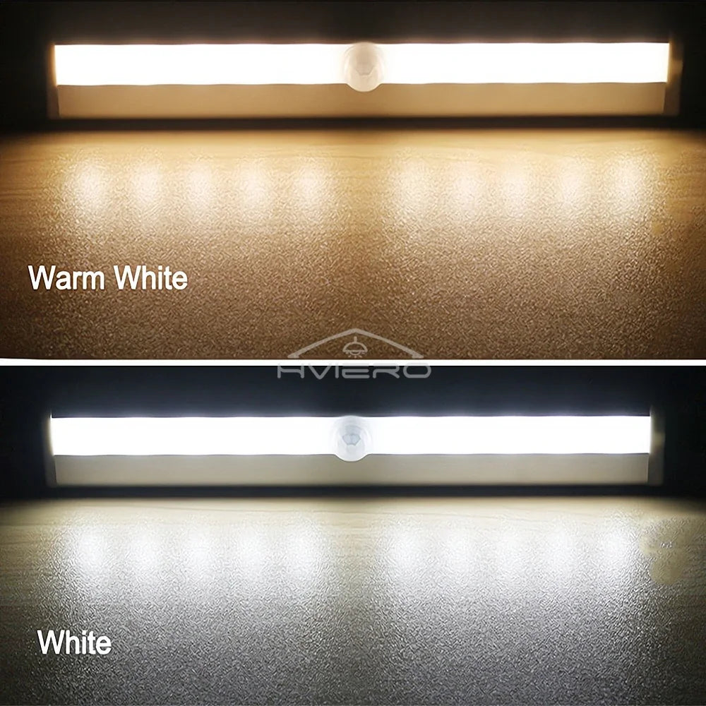 1/2/4/8X Smart Perception Closet Stairs Lighting 6/10LED PIR Motion Sensor Lamp Cupboard Wardrobe Bed Under Cabinet Night Light