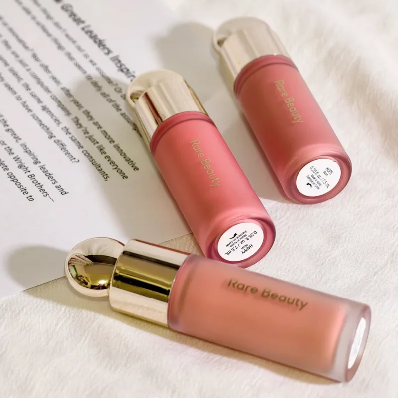 Rare Beauty Liquid Blush Cream Sheer Dewy Finish Lasting Blendable Multi-use Cheek Lip Tint Portable Gentle Makeup Gift for Girl