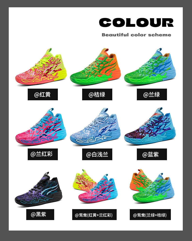 739 High Quality Mens Basketball Sneakers Breathable Cushioning Training Sports Shoes Youth Gym ForMotion Basketball Shoes 35-45