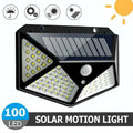 Solar Motion Sensor Lights with Remote,Outdoor Security Flood lights 3 Heads,3 Lighting Modes for Garden Camping 280 Leds-280LED
