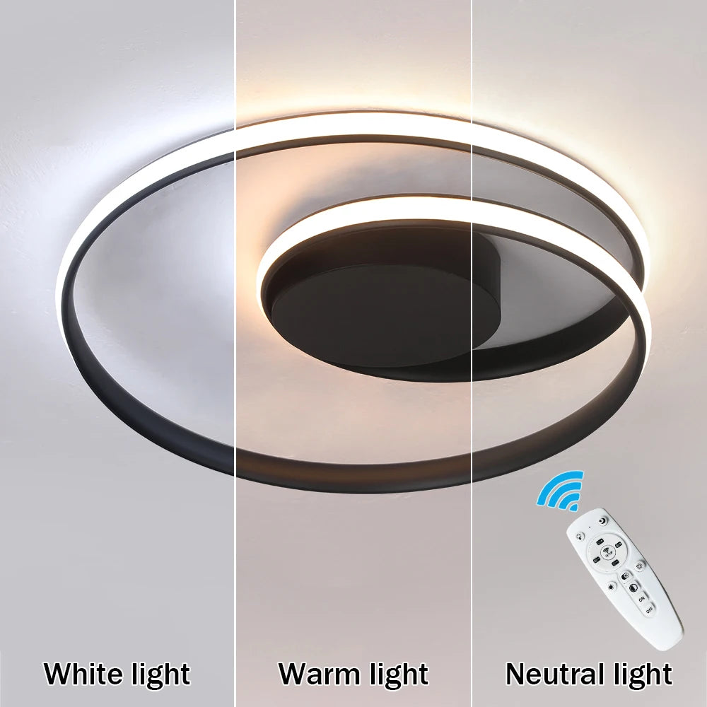 Modern Ceiling Light LED Chandelier Lamp Luminaire Living Dining Room Lighting Acrylic Surface Mounted Home Decor Indoor Fixture