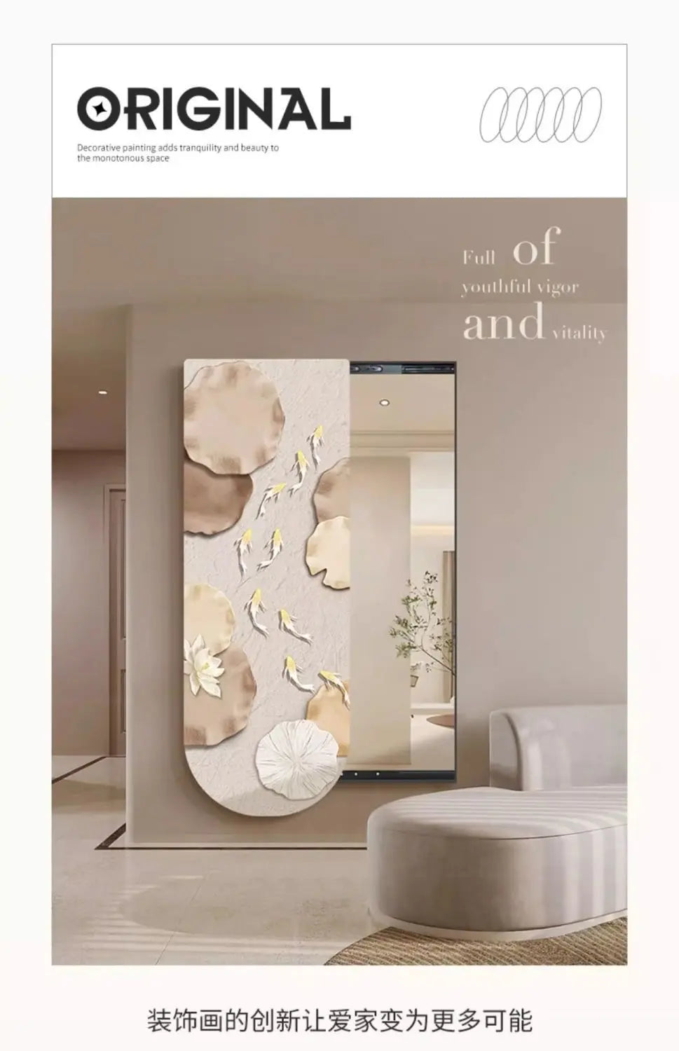 Bathroom Rectangle Mirror Organizer Creative Black Wall Mirror Bedroom Ornament Decorazioni Casa Home Furniture Accessories