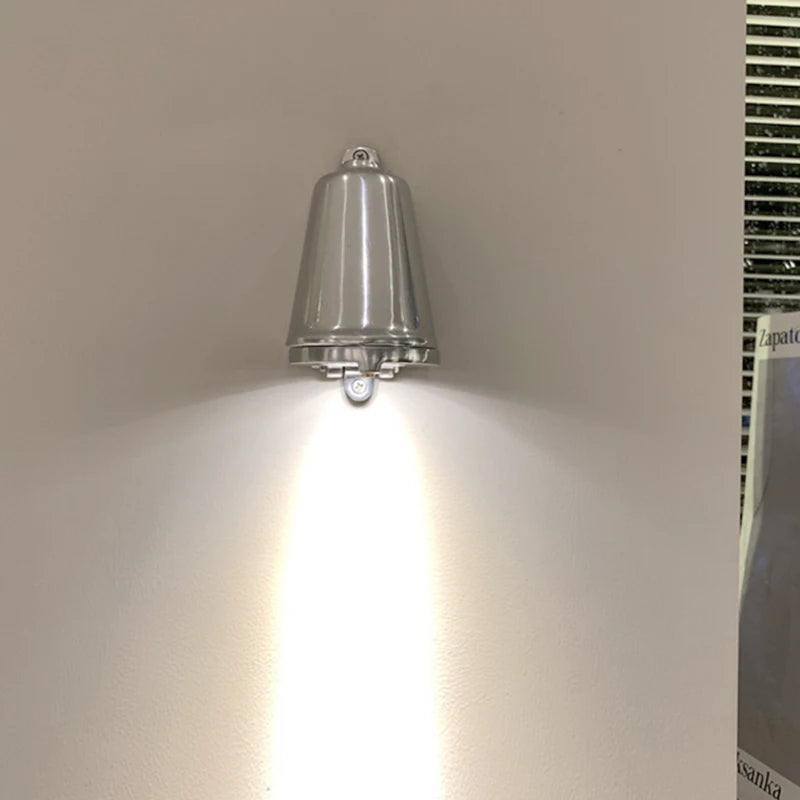 LED Wall Lamp Indoor Lighting for Stairs Entrance Balcony Retro Wall Lights Luxury Door Bell Shape Aluminum Sconce Home Decors