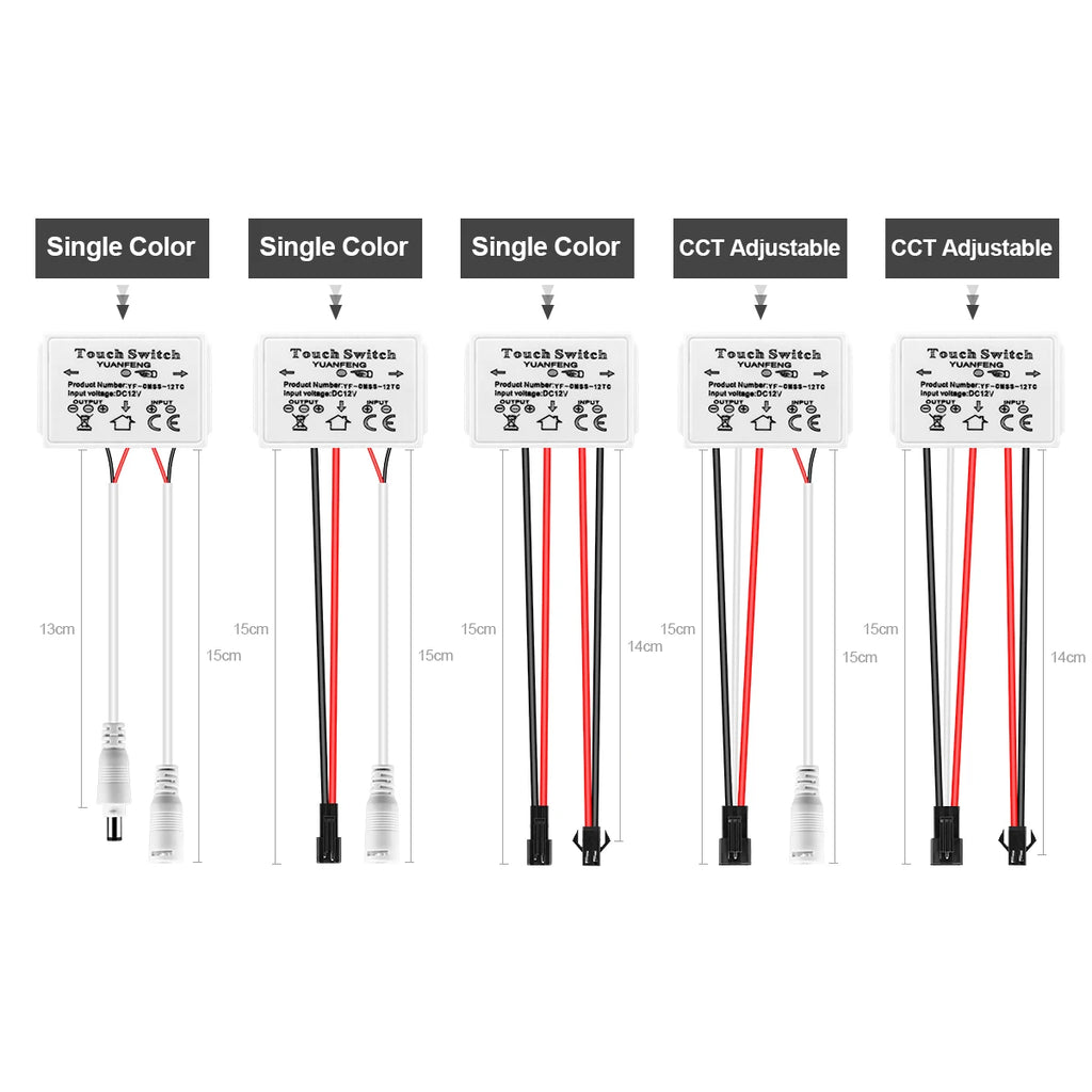Bathroom Mirror LED Strip Light LED Switch Touch Sensor 12v LED Dimmer Switch LED Controller For Bedroom Mirrors Interior Decor