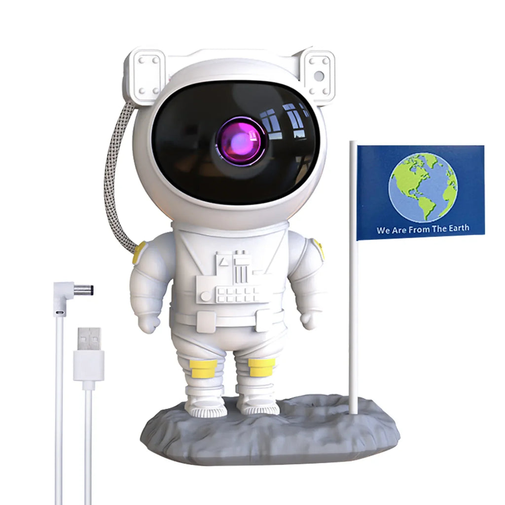 Bluetooth Speakers With Powerful Sound Astronaut Shape Galaxy Star Projector Light Christmas Birthday Gift for Men Women Friend