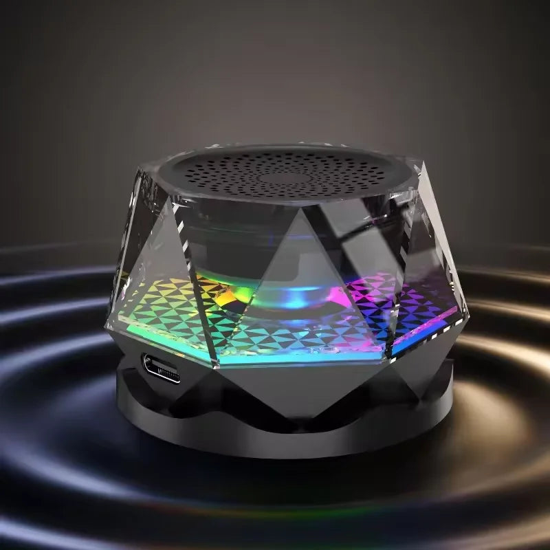 Portable Bluetooth Speakers 5W for Mobile Phone  Multifunctional RGB Led Light Tws Stereo Magnetic Portable Wireless Speaker