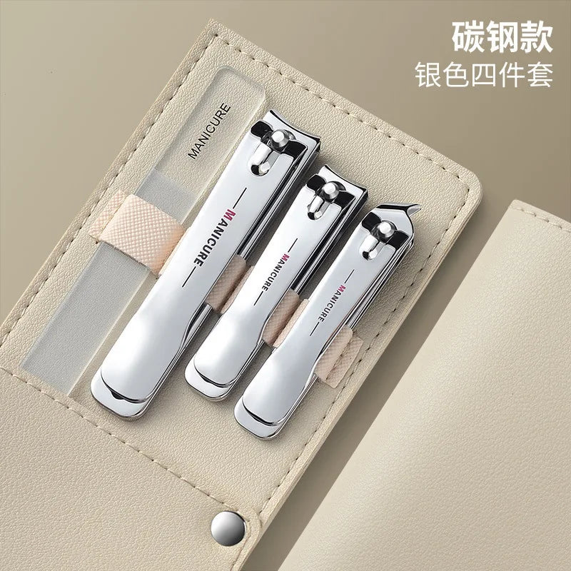 Portable Nail Clippers & Manicure Pedicure Set - Complete Nail Care Kit with Clippers, File, Cuticle Remover & Tools