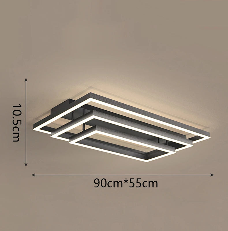 Nordic home decoration salon bedroom decor smart led lamp lights for room dimmable Ceiling light lamparas indoor lighting