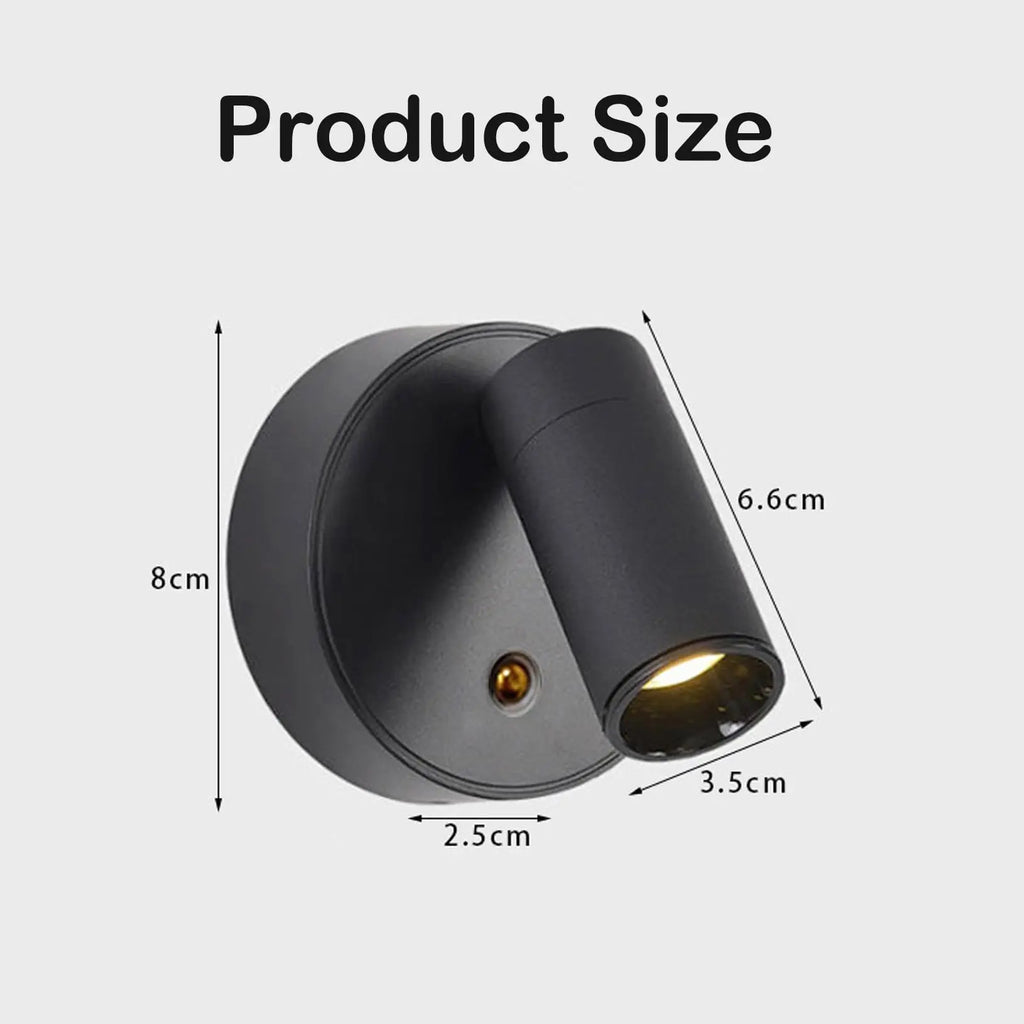 Smart Remote Control & Magnetic USB LED Wall Light,3 Mode Dimmable Cordless Touch Night Lamp for Bedside,Wardrobe,Hallway,Stairs