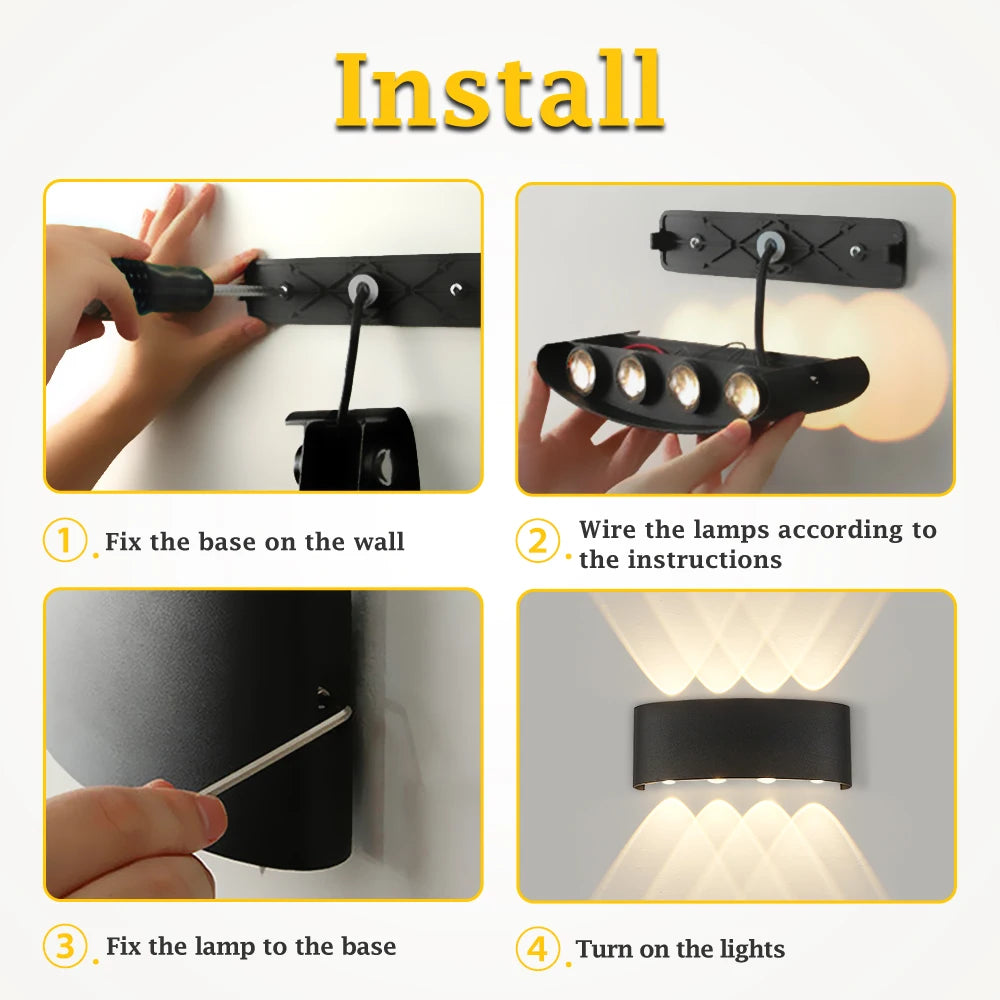 LED Wall Light Interior 6W Modern Decoration Lamp 85-265V Indoor Lighting For Home Stairs Bedside Living Room Wall Sconce Lamp