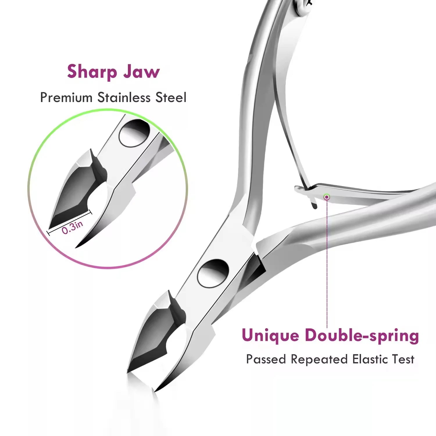 LULAA 10Pcs Nail Care Kit Cuticle Removal Kit Pedicure and Manicure Tools Nail Trimming Tools Suitable for Beginners