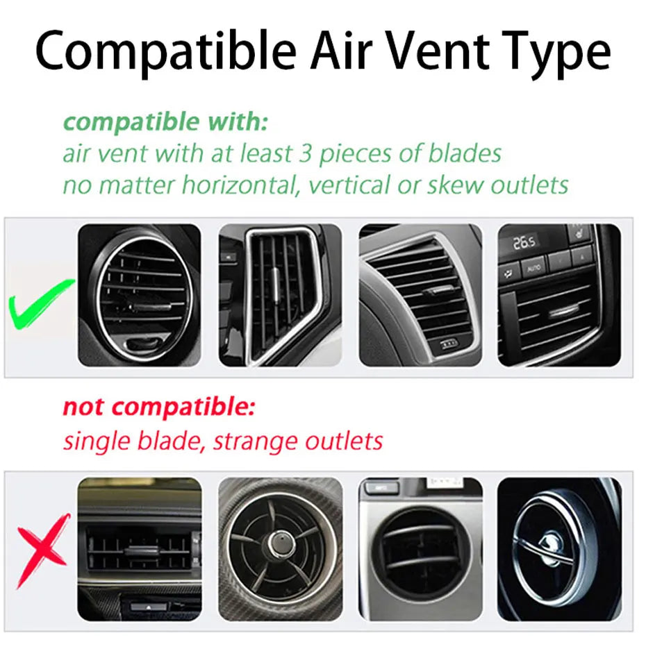 Car Phone Holder Bracket Accessories Interior Air Outlet Vent Base Gadget Universal Auto Cellphone Support Accessories