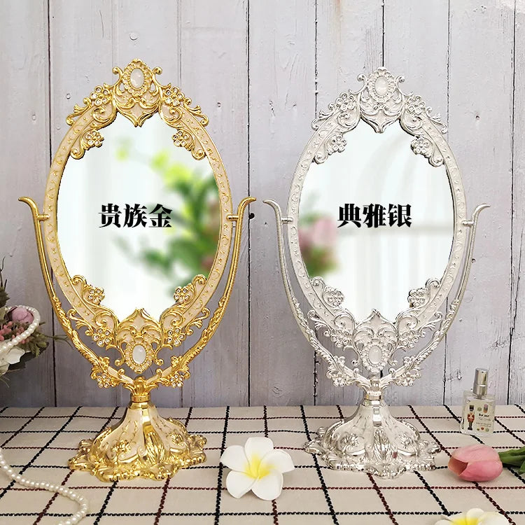 Vanity Dressing Table Mirror Creative Design Luxury Fashion Girls Standing Minimalist Mirror Interior Espelhos Room Decorations