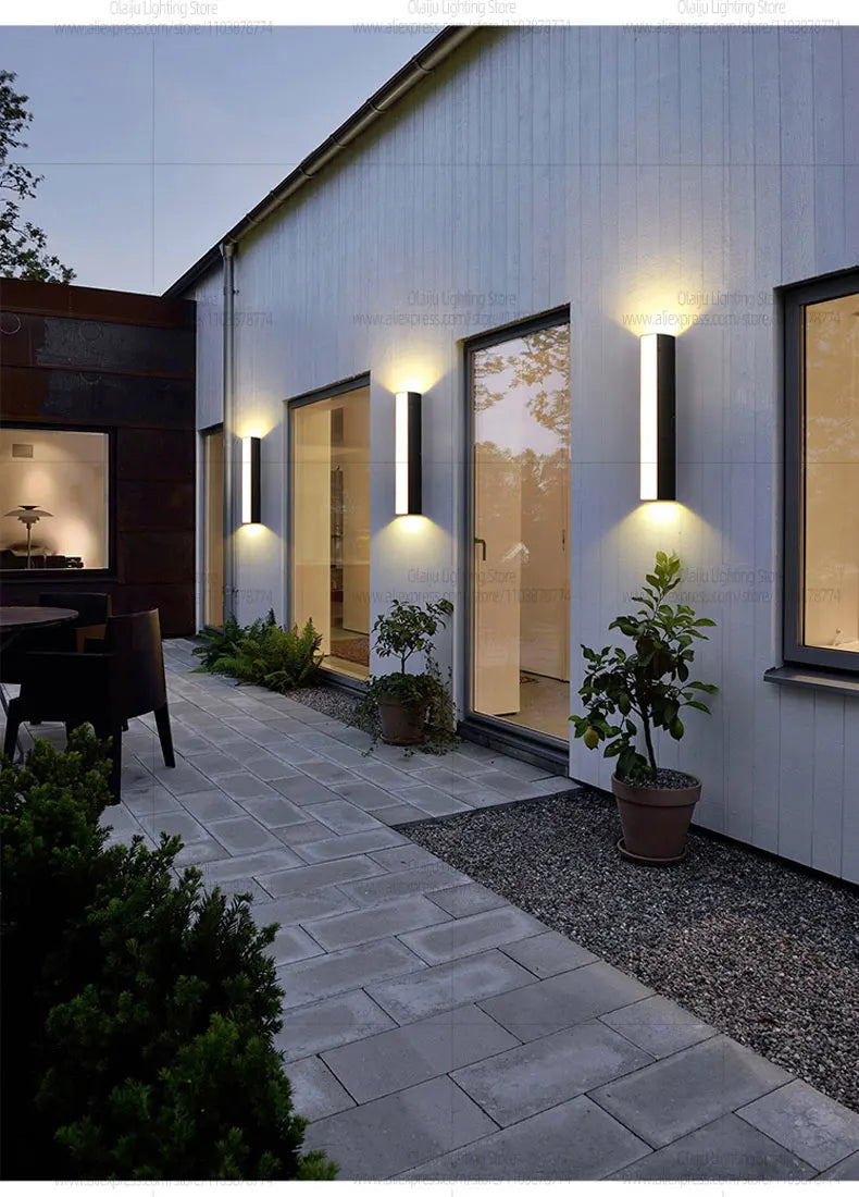 Outdoor Wall Lamp Simple Style Villa Courtyard Corridor Lights IP65 Indoor Living Room Wall Decoration Lamp Garden Wall Fitting