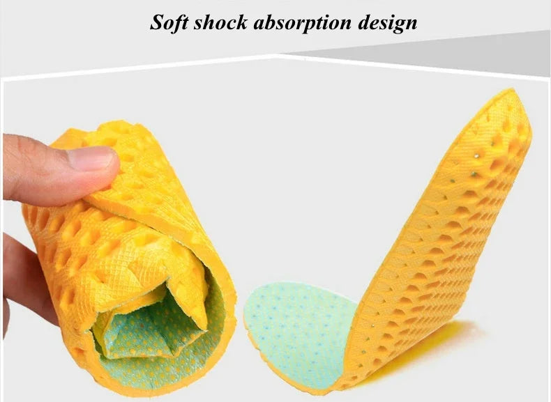 Memory Foam Insoles for Sneakers Honeycomb Breathable Insole Sports Shoe Pad Inserts Orthopedics Flat Feet Pads for Woman Man