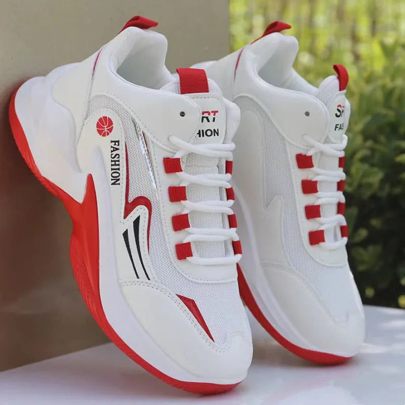 Men's Breathable Basketball Shoes Sport Outdoor Sneakers Cushioning Basketball Sneakers Men's High-top Breathable Athletic Shoes
