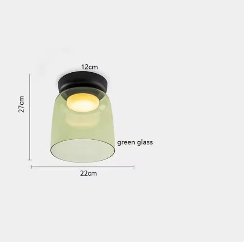 LEVELS Glass Ceiling Lamp Bedroom led Medieval Colourful lamps for Restaurant Creative Dining Room bedroom Balcony hallway Lamps