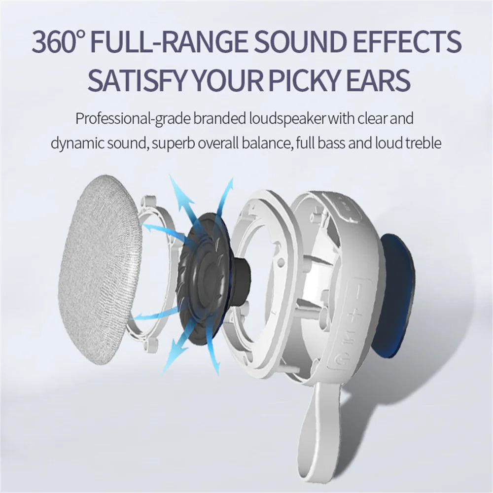 Portable Bluetooth Speakers Wireless Waterproof IPX6 TWS Fabric Mini Subwoofer Card Magnet Small Stereo Audio Player