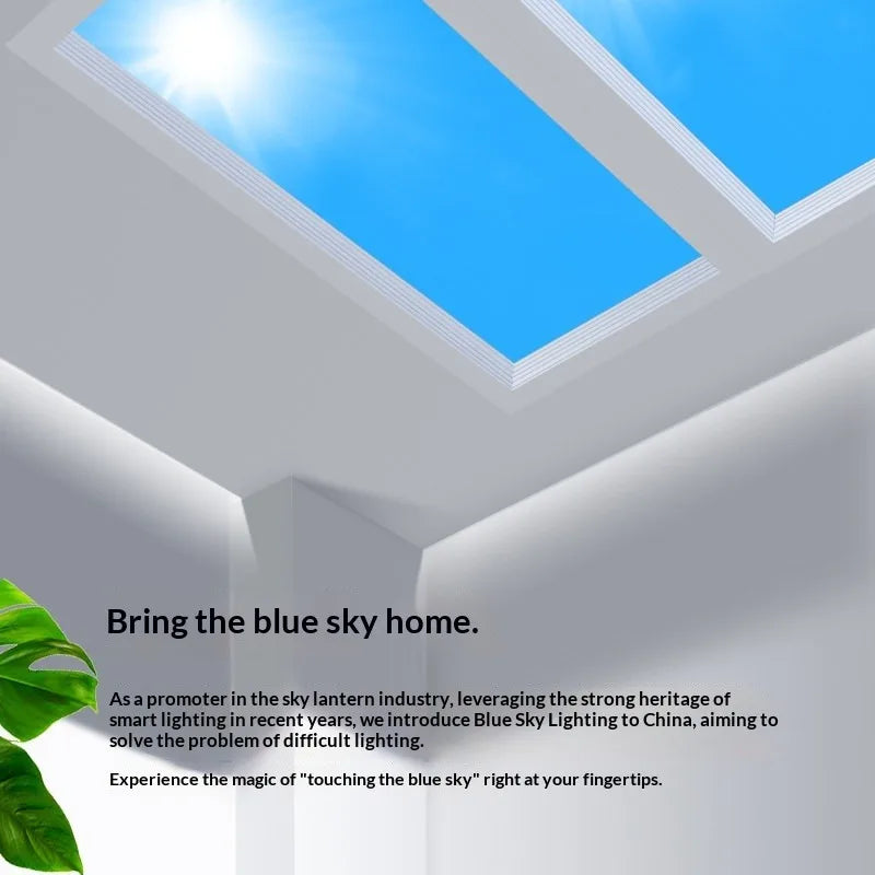 Modern Smart Integrated LED Ceiling Light Sky Blue Clouds Effect Daylight Simulation for Kitchen Home Lighting Room Decor